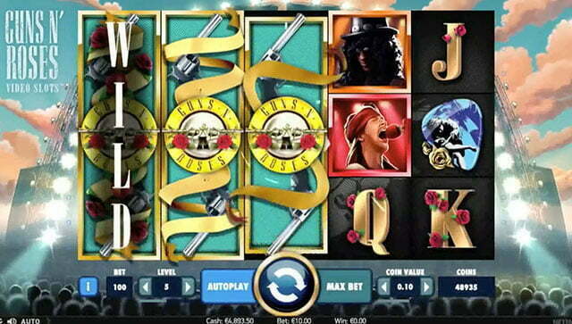 Guns N Roses slot screenshot bonus